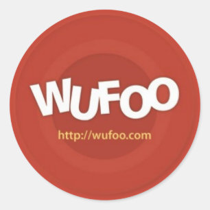 Adesivo Redondo Vinheta Oficial Wufoo