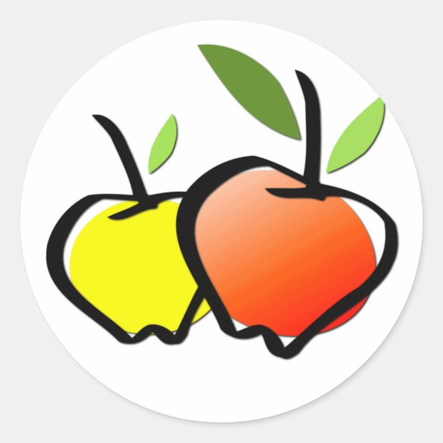 Adesivo Redondo Vinheta Orgânica (Frente)