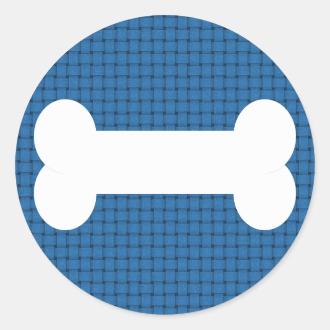 Adesivo Redondo Vinheta-Osso-Cão (Frente)