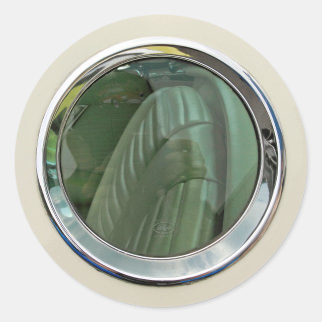 Adesivo Redondo Vinheta para janelas (Frente)