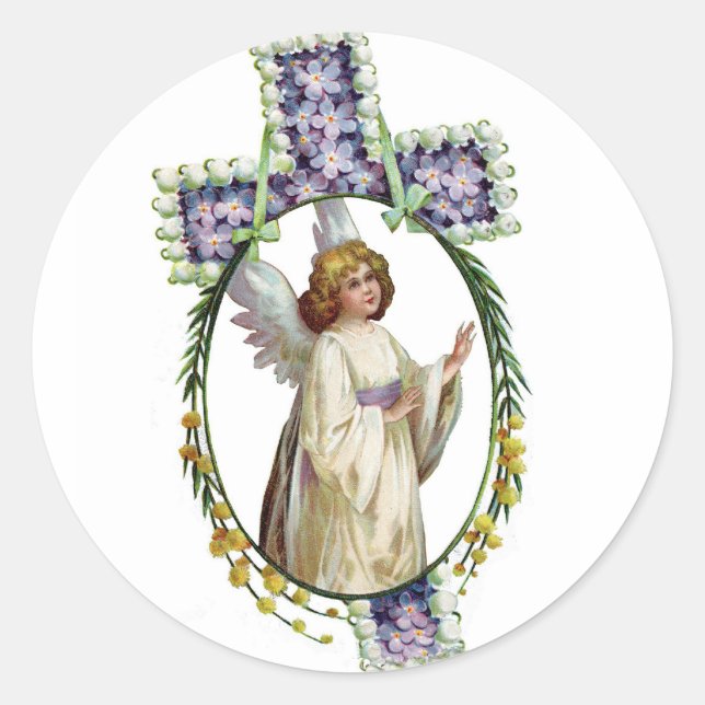 Adesivo Redondo Vinheta: Páscoa Morn (Frente)