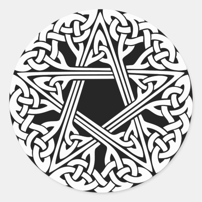 Adesivo Redondo Vinheta Pentastar b/w (Frente)