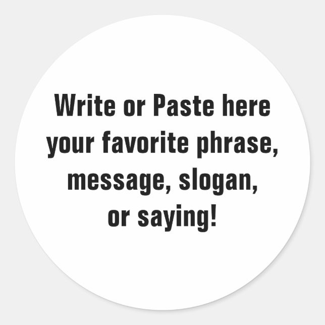 Adesivo Redondo Vinheta Pequena (3 Polegadas) (Frente)