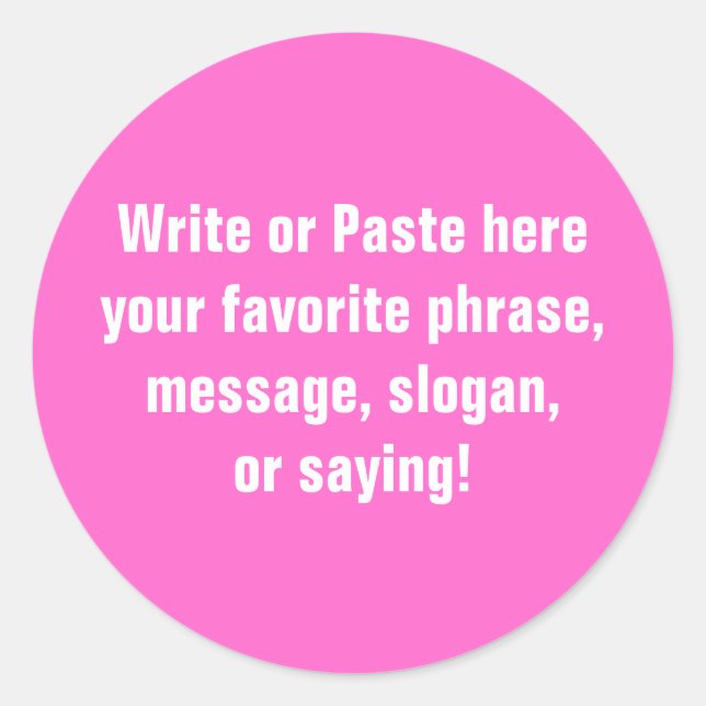 Adesivo Redondo Vinheta Pequena (3 Polegadas) (Frente)