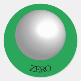 Adesivo Redondo Vinheta Personalizada de Bola de Piscina Branca