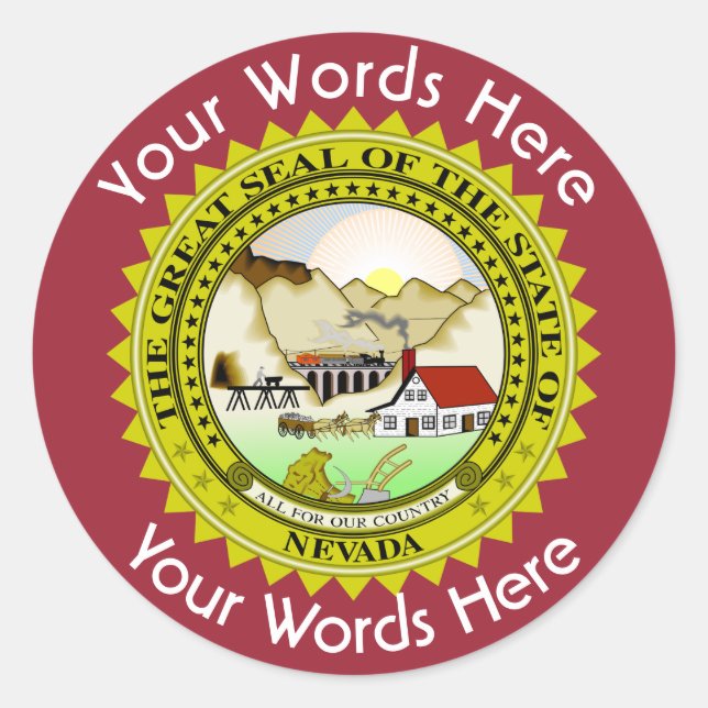 Adesivo Redondo Vinheta Personalizada de Selagem de Excelente de N (Frente)