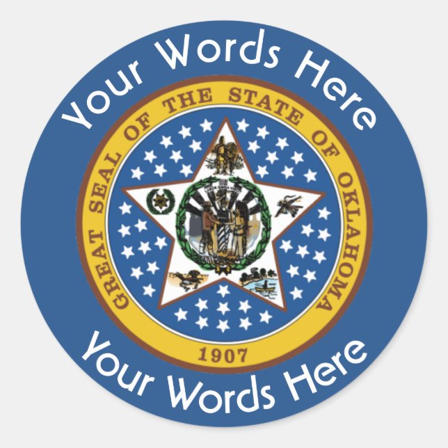 Adesivo Redondo Vinheta Personalizada de Selagem de Excelente de O (Frente)