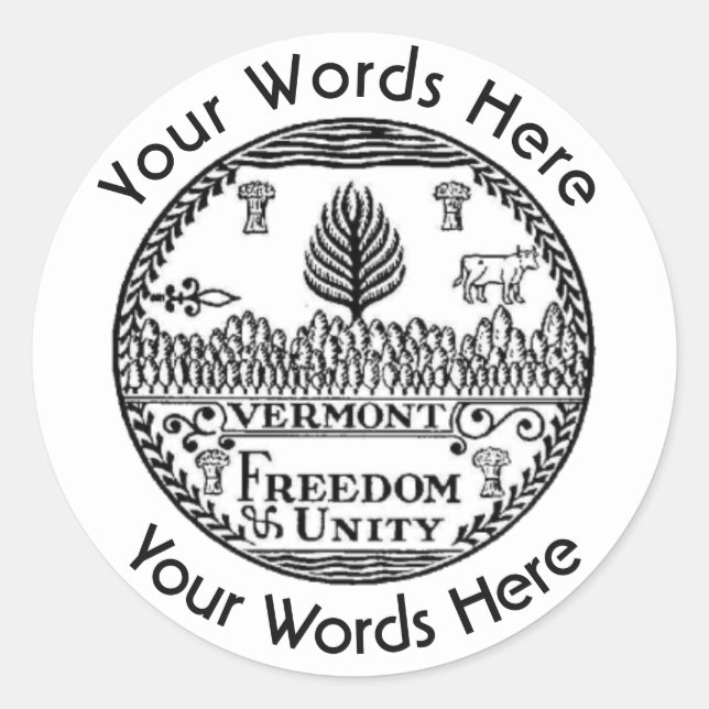 Adesivo Redondo Vinheta Personalizada de Selagem do Excelente Verm (Frente)