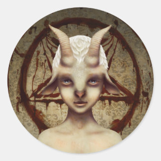 Adesivo Redondo Vinheta PETIT BAPHOMET