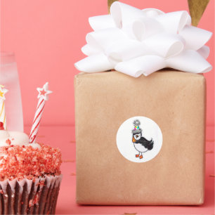 Adesivo Redondo Vinheta-pirata