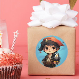 Adesivo Redondo Vinheta-pirata