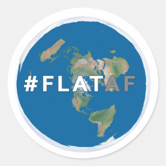 Adesivo Redondo Vinheta Plana | #flataf