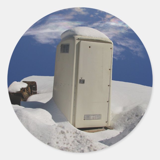 Adesivo Redondo Vinheta portátil (Frente)