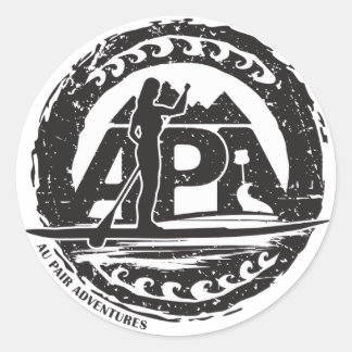 Adesivo Redondo Vinheta preta