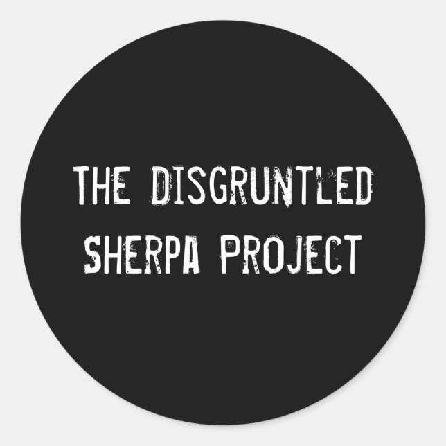 Adesivo Redondo Vinheta Preta DSP (Frente)