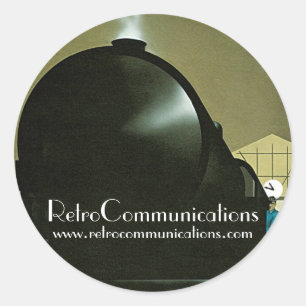 Adesivo Redondo Vinheta Promo Retroativa - Comboio