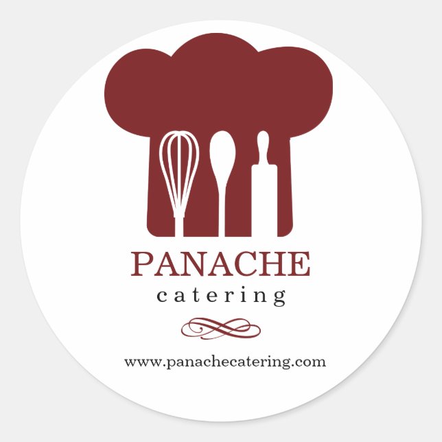 Adesivo Redondo Vinheta Promocional Chefs Hat (Frente)