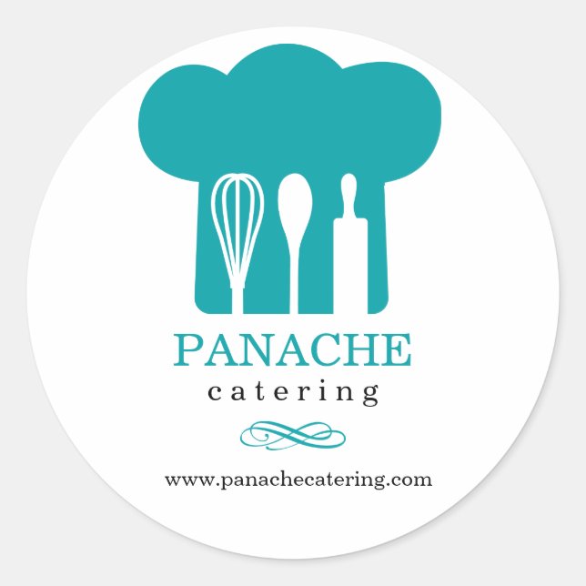 Adesivo Redondo Vinheta Promocional Chefs Hat (Frente)