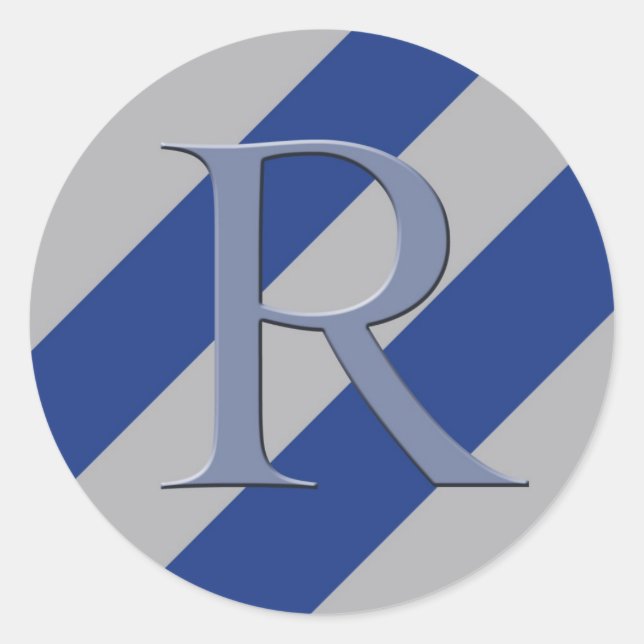 Adesivo Redondo Vinheta Raven House (Frente)