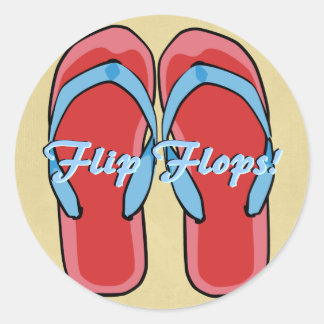 Adesivo Redondo Vinheta Red Flipfloker