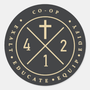 Adesivo Redondo Vinheta redonda 412