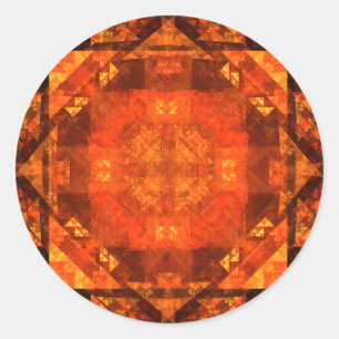 Adesivo Redondo Vinheta redonda Abstrato de bênção