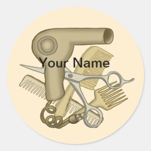 Adesivo Redondo Vinheta-redonda bege