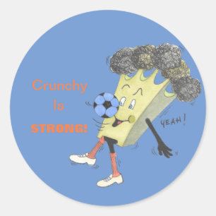 Adesivo Redondo Vinheta redonda brilhante "Broccoli Bruno"