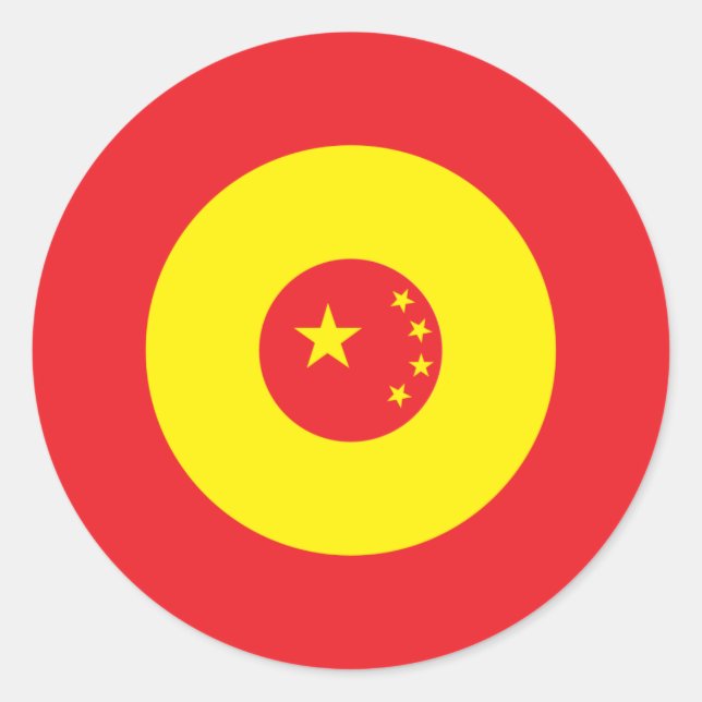 Adesivo Redondo Vinheta redonda chinesa 3 (Frente)