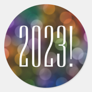 Adesivo Redondo Vinheta redonda clássica bokeh 2022
