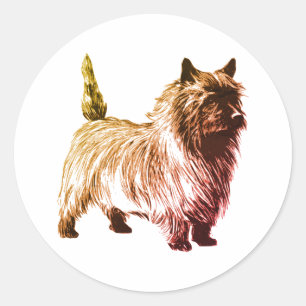 Adesivo Redondo Vinheta redonda clássica Cairn Terrier