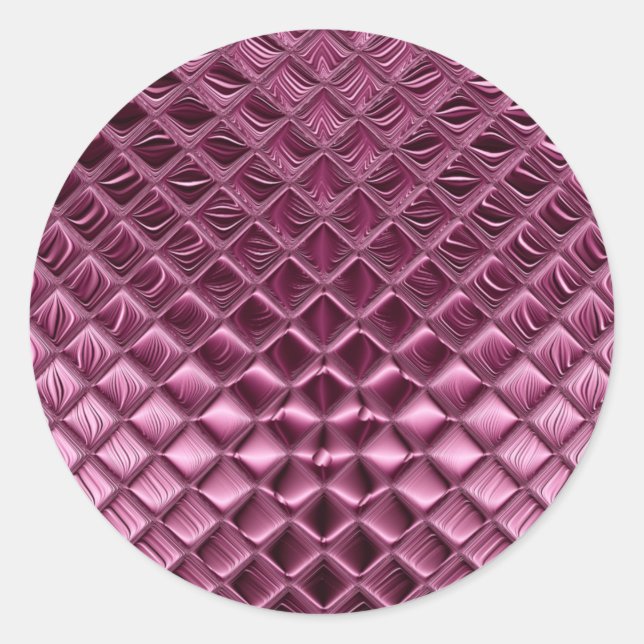 Adesivo Redondo Vinheta redonda clássica de Borgonha (Frente)