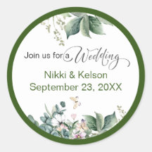 Vinheta redonda clássica de casamento personalizad