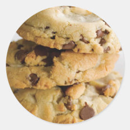 Adesivo Redondo Vinheta redonda clássica de chocolate