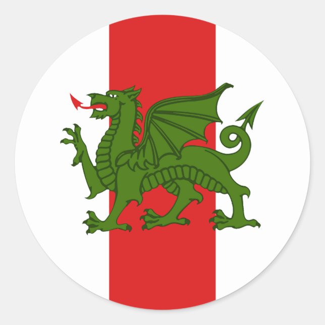 Adesivo Redondo Vinheta redonda clássica de Crachá de médio realm  (Frente)