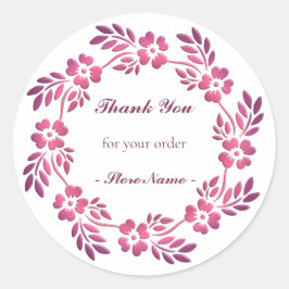 Adesivo Redondo Vinheta redonda clássica de mandala étnica da coro