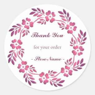 Adesivo Redondo Vinheta redonda clássica de mandala étnica da coro