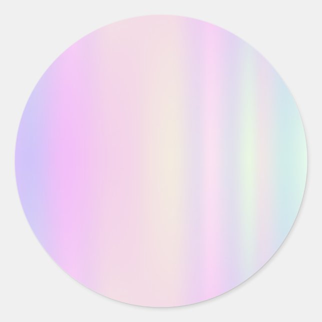 Adesivo Redondo Vinheta redonda clássica de tendência Faux Holo (Frente)