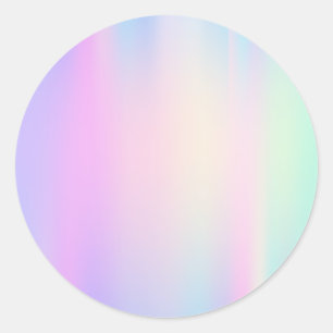 Adesivo Redondo Vinheta redonda clássica de tendência Faux Holo