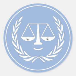 Adesivo Redondo Vinheta-redonda clássica do advogado de graduação