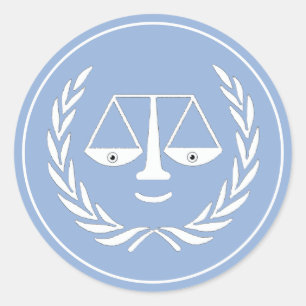 Adesivo Redondo Vinheta-redonda clássica do advogado de graduação