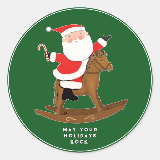 Adesivo Redondo Vinheta redonda clássica equestre equestre (Frente)