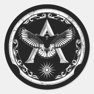 Adesivo Redondo Vinheta redonda clássica Grelha-espartana-espartan