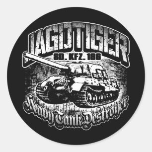 Adesivo Redondo Vinheta redonda clássica JAGDTIGER