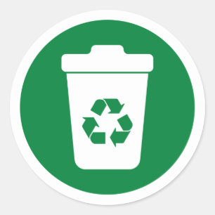 Adesivo Redondo Vinheta redonda clássica verde