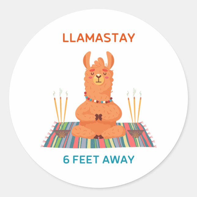 Adesivo Redondo Vinheta redonda com 6 pés de distância (Frente)