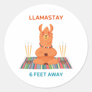 Adesivo Redondo Vinheta redonda com 6 pés de distância