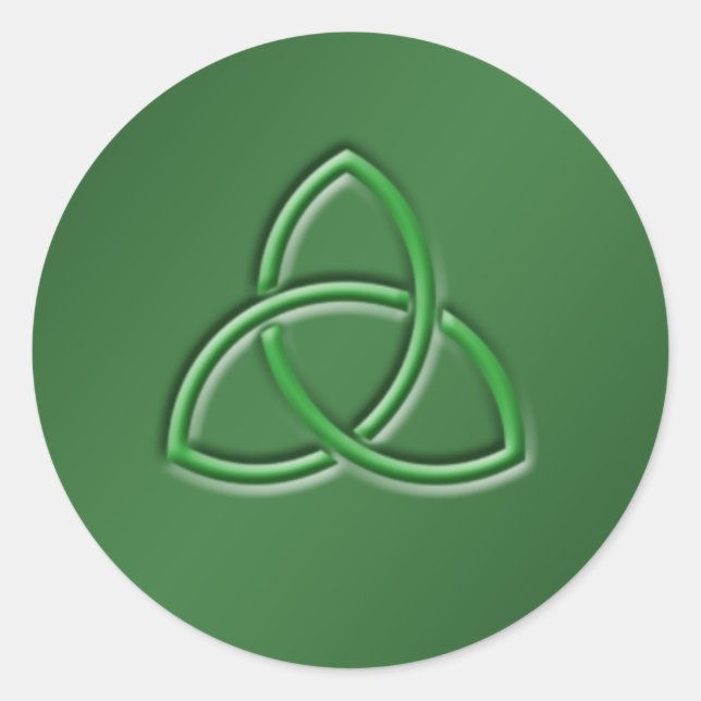 Adesivo Redondo Vinheta redonda com nó de amor celta (Frente)