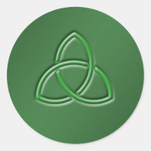 Vinheta redonda com nó de amor celta