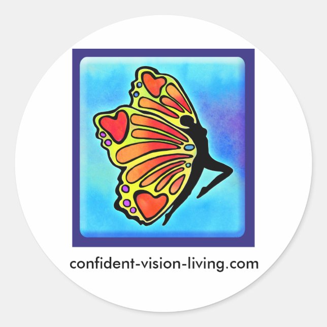 Adesivo Redondo Vinheta redonda CVL (Frente)